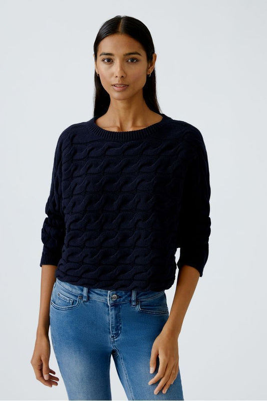 Oui SIRAH Pullover Dark Blue 94609