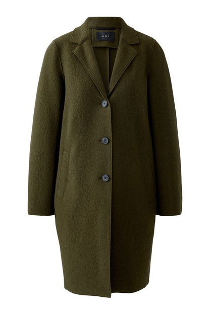 Oui Coat Khaki 79918