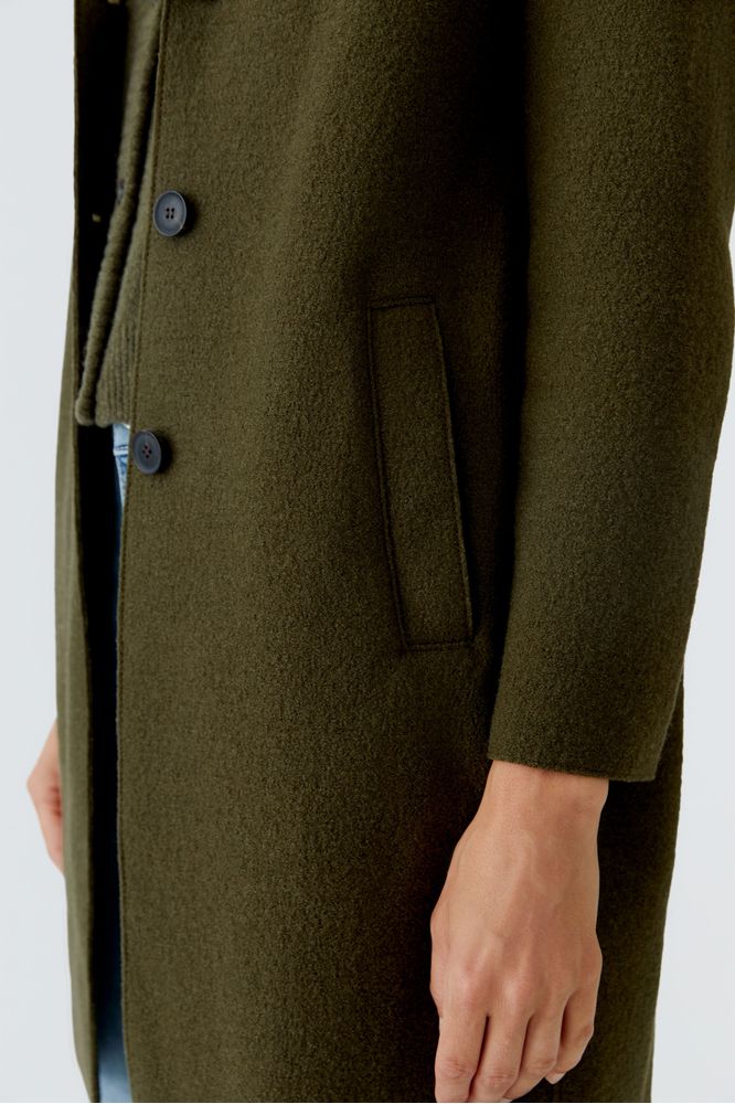 Oui Coat Khaki 79918