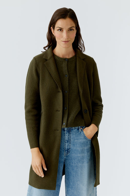 Oui Coat Khaki 79918