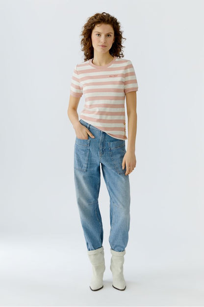 Oui Red Stripe T-Shirt 96693