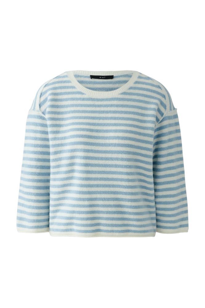 Oui Blue Stripe Pullover 97624