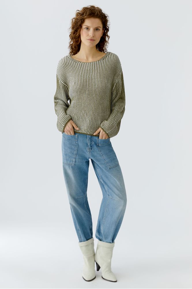 Oui Sparkle Cable Pullover 97622