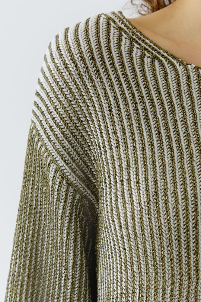 Oui Sparkle Cable Pullover 97622