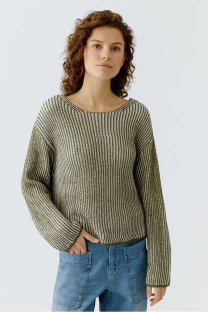 Oui Sparkle Cable Pullover 97622