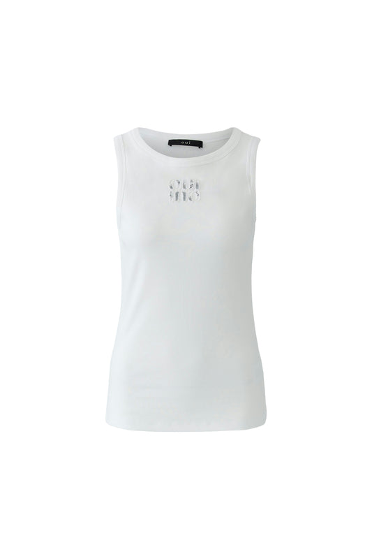 Oui White Tank Top 97284