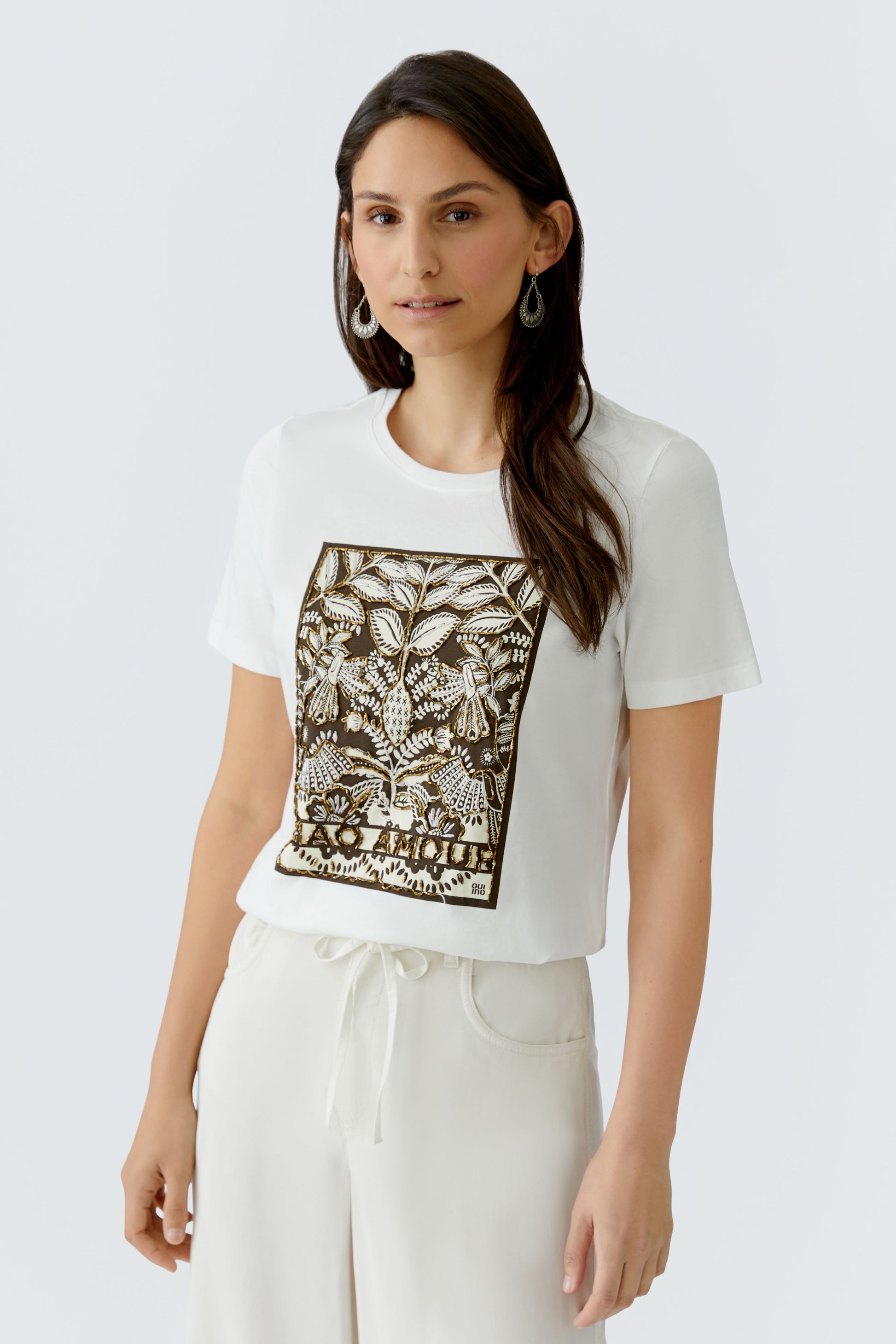 Oui Cloud Dancer T-Shirt 97514