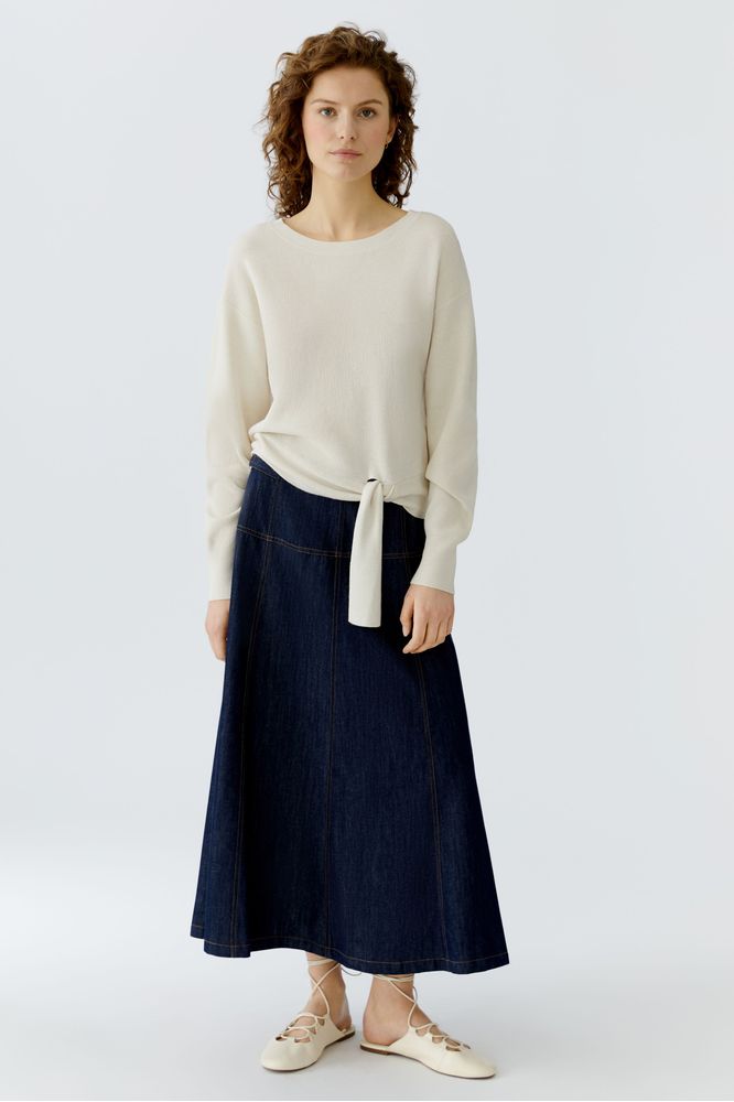 Oui Off White Knot Pullover 96773