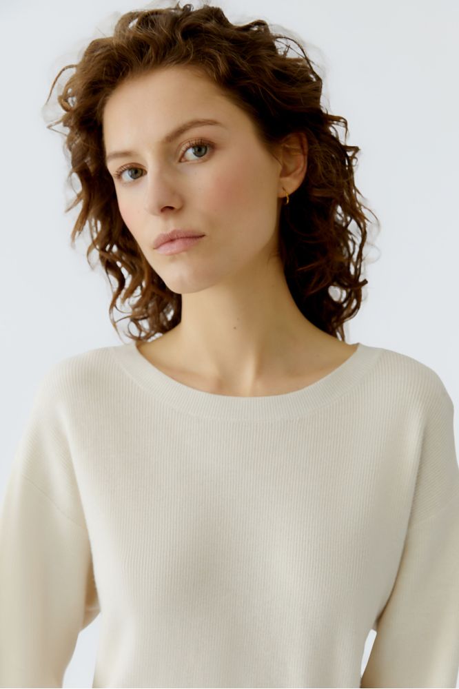 Oui Off White Knot Pullover 96773