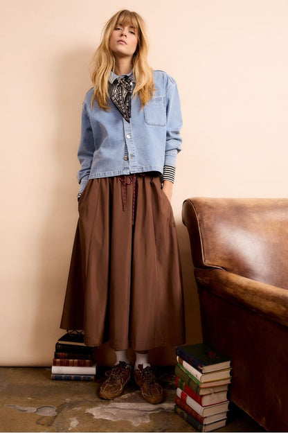 Oui Denim Blue Blouse 96464
