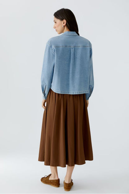 Oui Denim Blue Blouse 96464