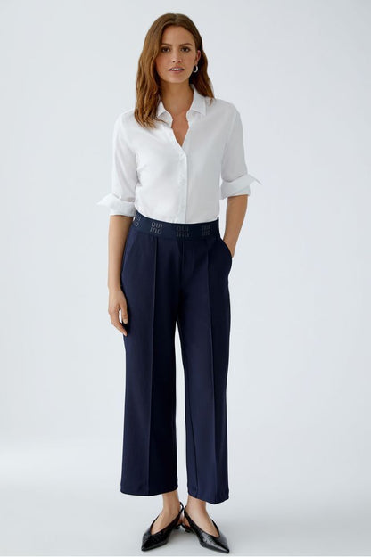 Oui Trousers Dark Blue 86917