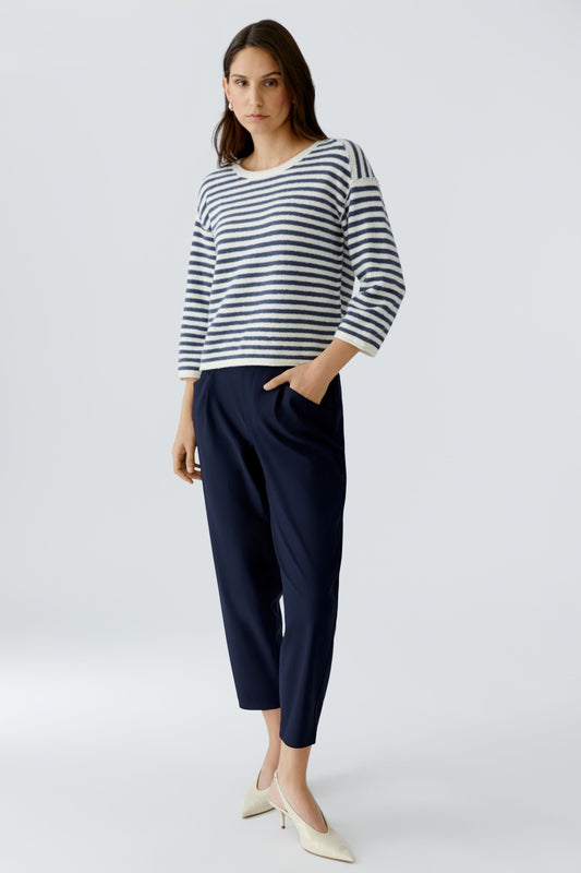 Oui Dark Blue Trousers 97143