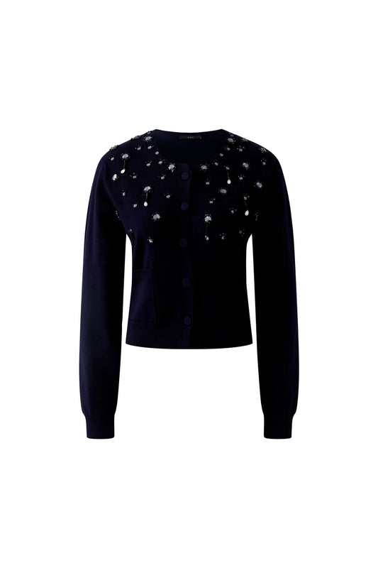 Oui Cardigan Dark Blue 97151