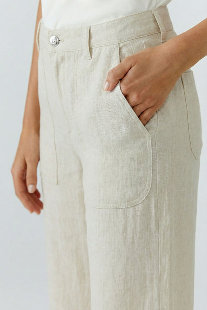 Oui Biscuit Trousers 97141