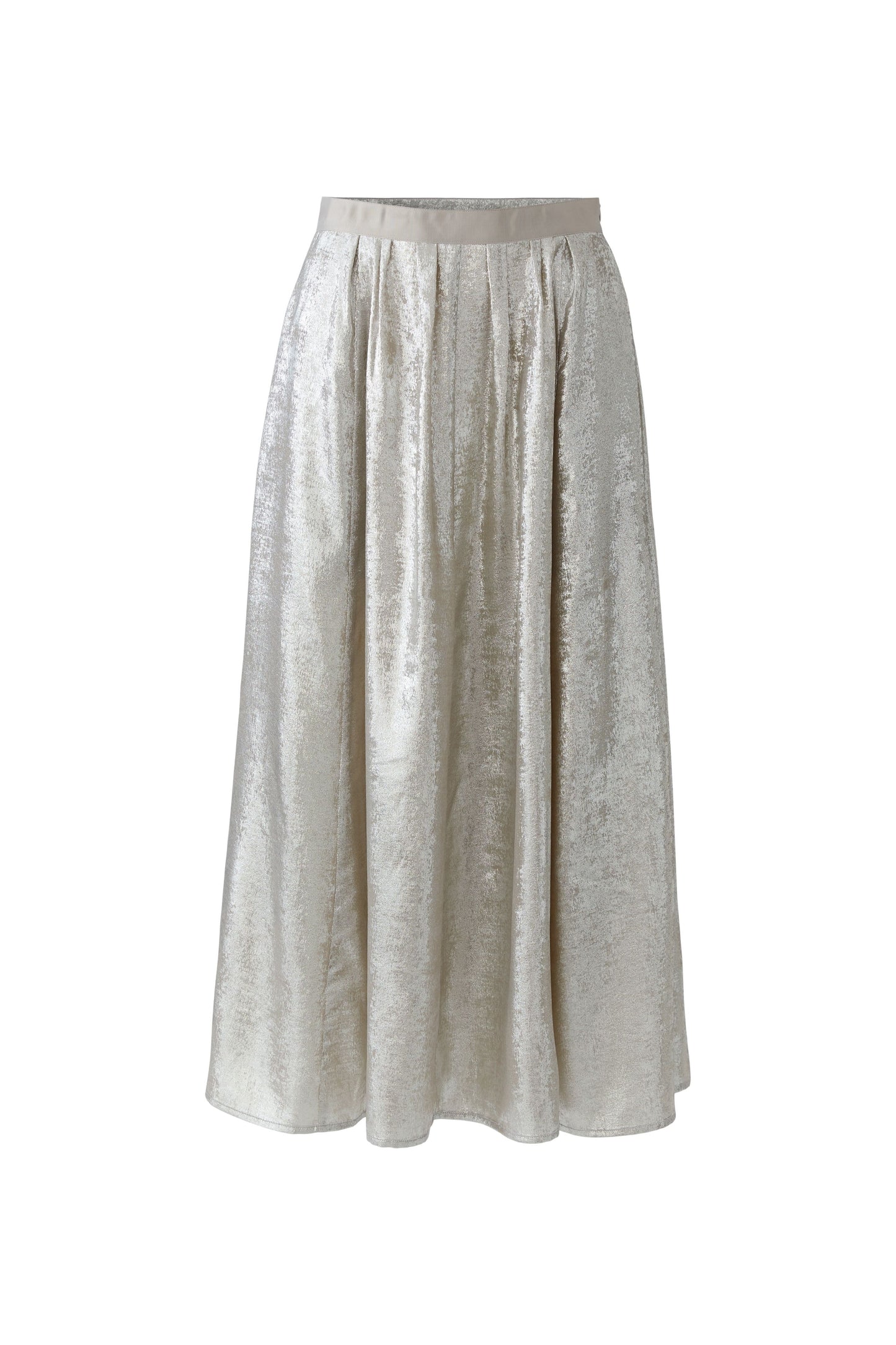 Oui Sliver Maxirock Skirt 97505