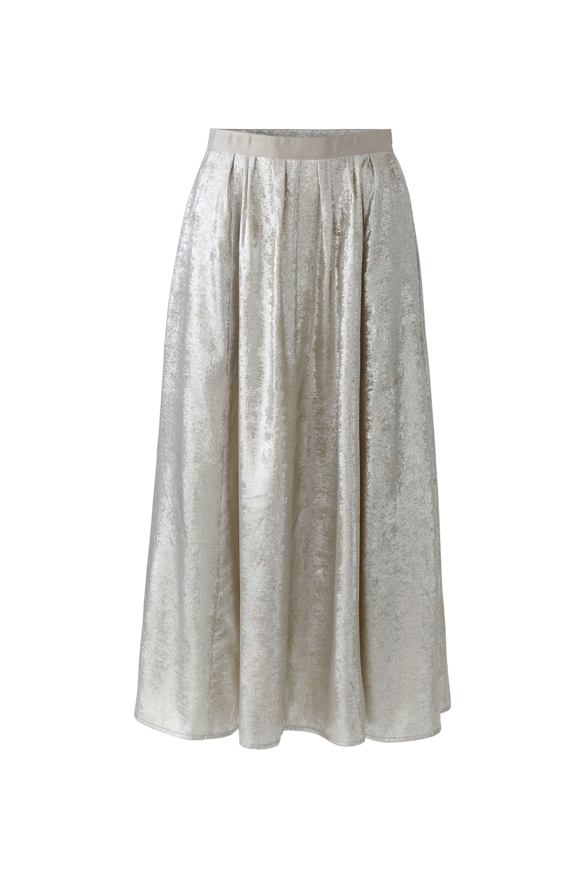 Oui Sliver Maxirock Skirt 97505