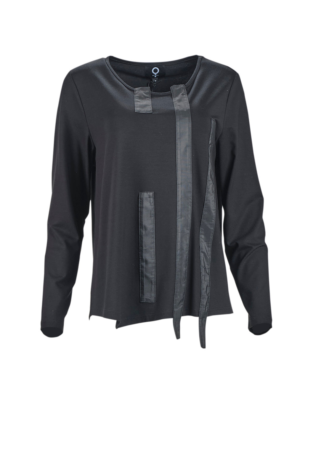 My Soul Tape Detail Top Black