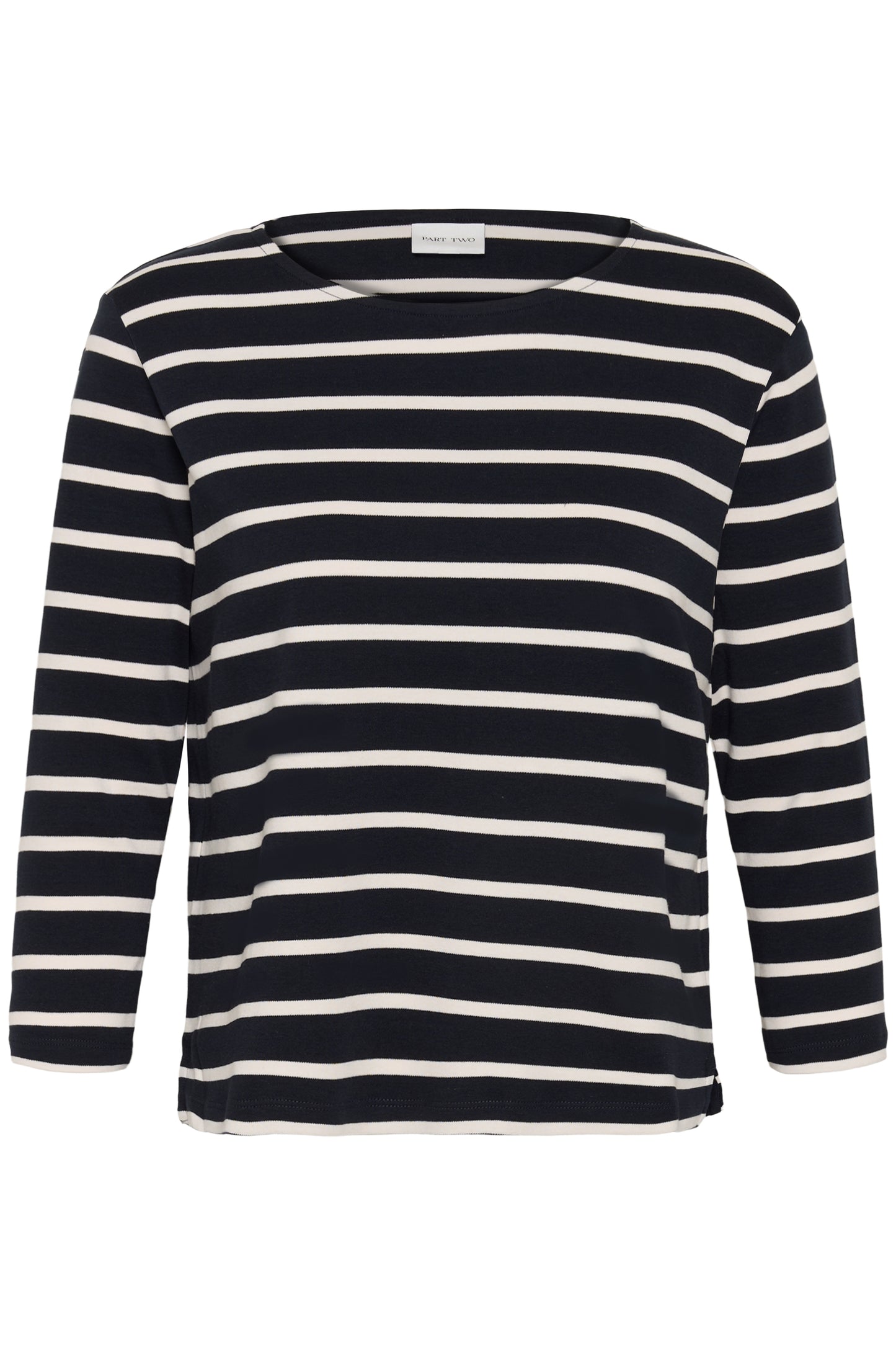 Part Two Nela Top Navy / Eggnog Stripe