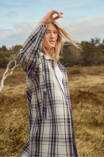 Part Two YashaPW Coat Dark Navy Check