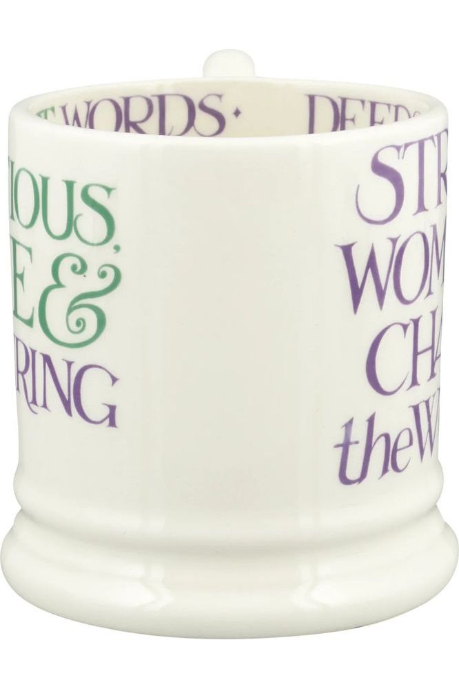 Emma Bridgewater Purple Toast Change Our World 1/2 Pint Mug