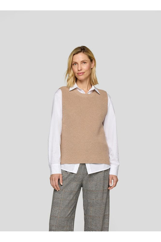 Rabe Waistcoat 55-221700 Macchiato