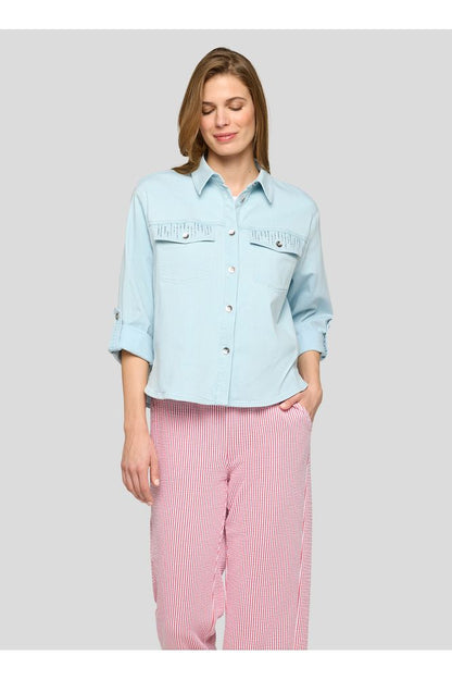 Rabe Shirt Bleached Blue 56-124108