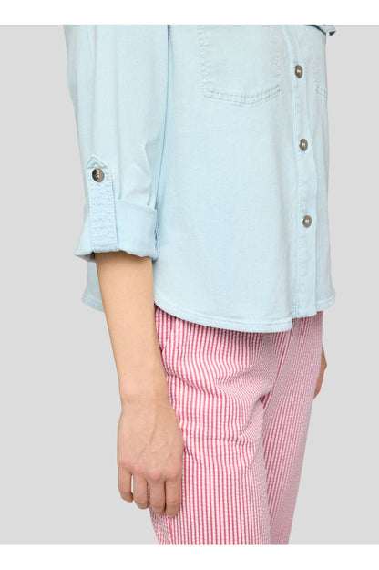 Rabe Shirt Bleached Blue 56-124108