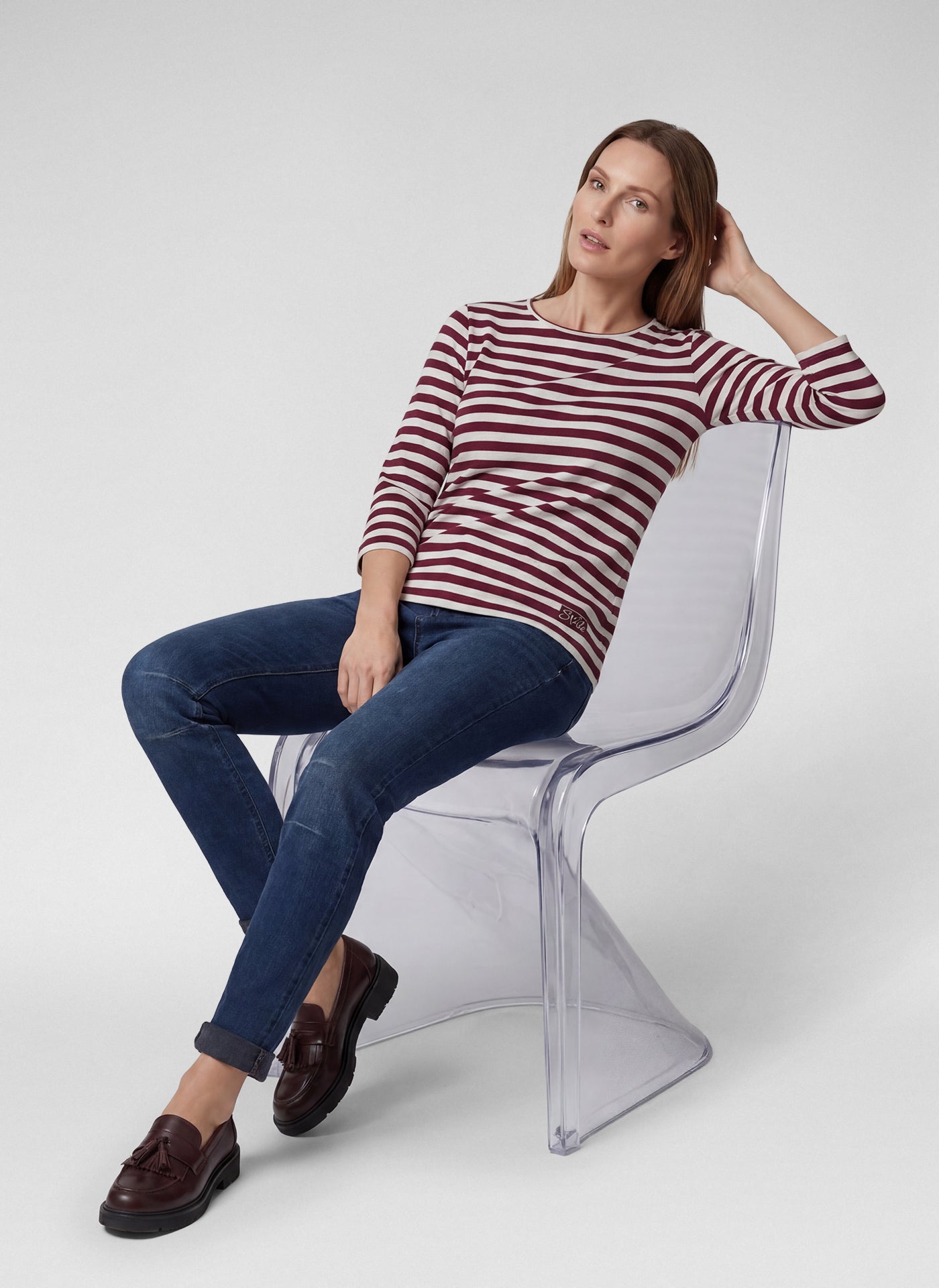 Rabe 57-114350 Striped Top Merlot