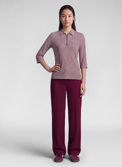 Rabe 57-114351 Striped Polo Merlot