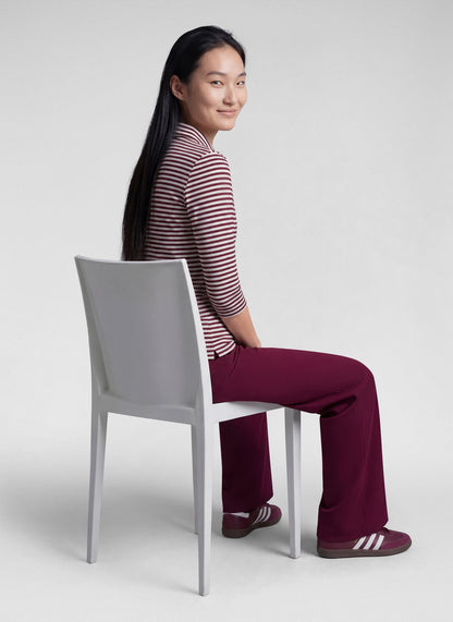 Rabe 57-114351 Striped Polo Merlot