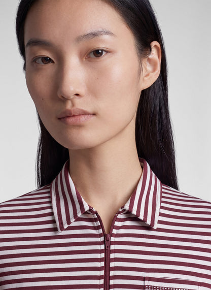 Rabe 57-114351 Striped Polo Merlot
