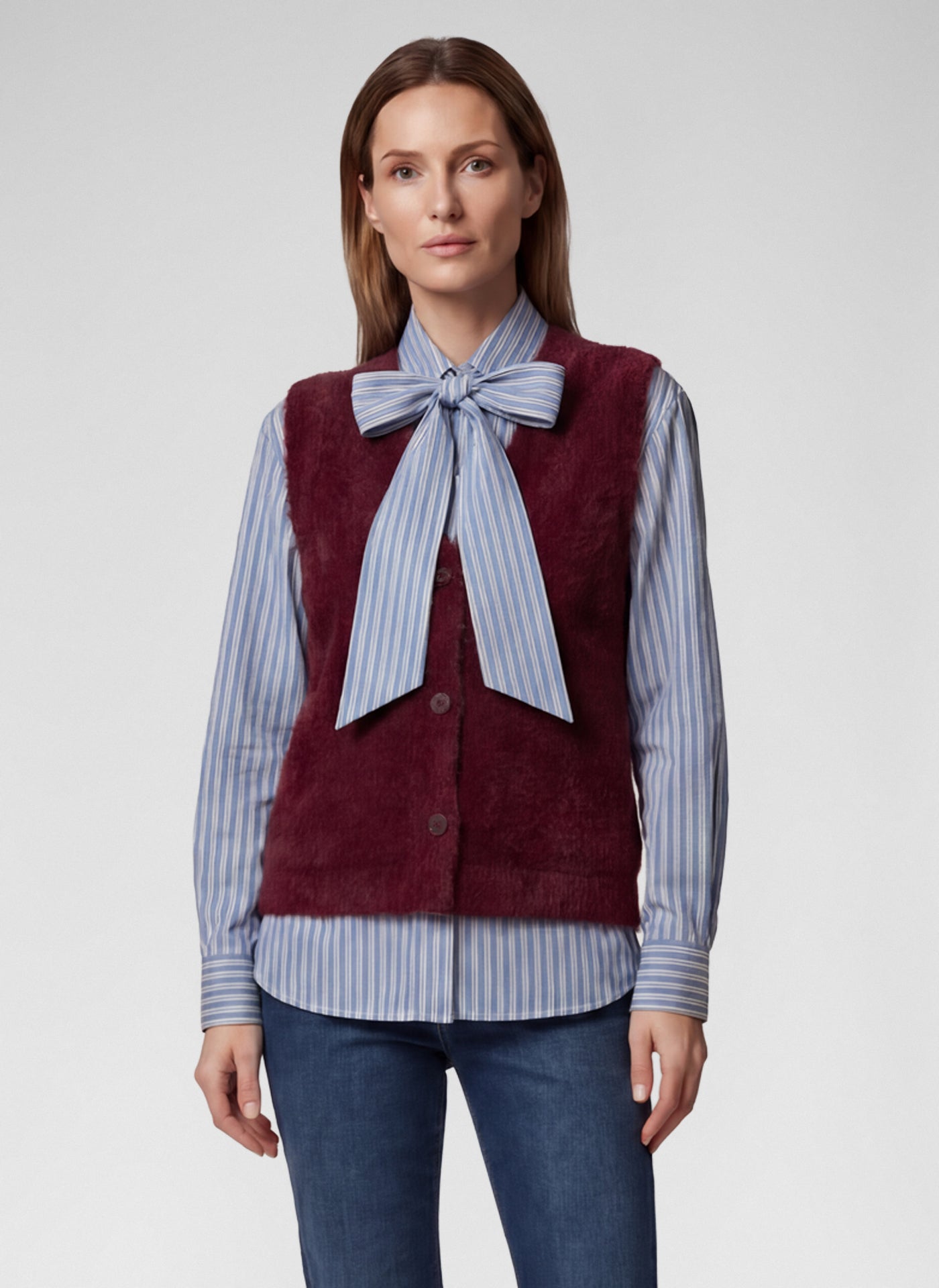 Rabe 57-114570 Waistcoat Merlot