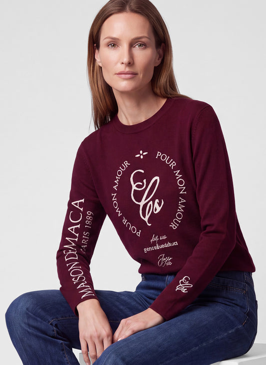 Rabe 57-114611 Pullover Merlot