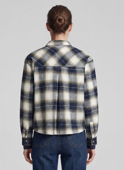 Rabe 57-113100 Checked Shacket-Biscuit