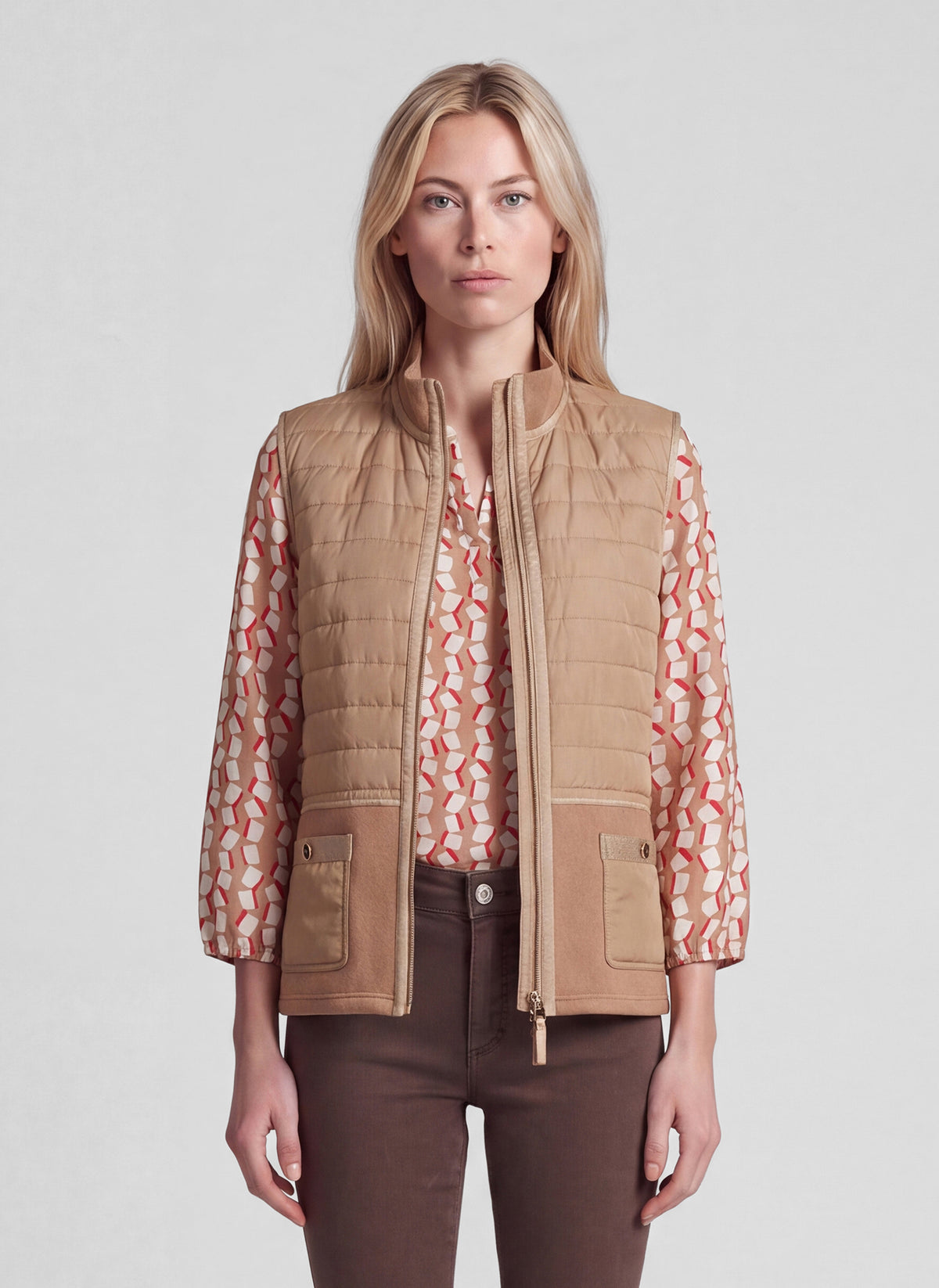 Rabe 57-122270 Waistcoat Caramel