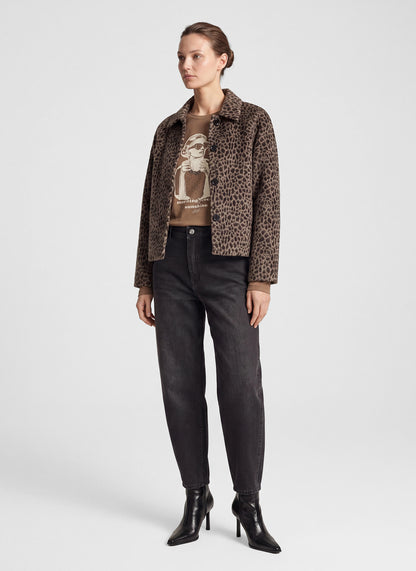 Rabe 57-123020 Leopard Jacket Taupe