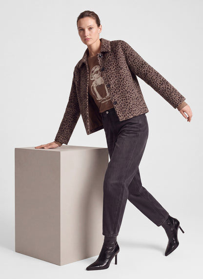 Rabe 57-123020 Leopard Jacket Taupe
