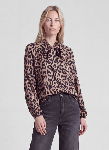 Rabe 57-123102 Leopard Blouse Taupe