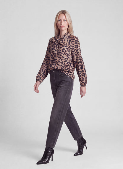 Rabe 57-123102 Leopard Blouse Taupe