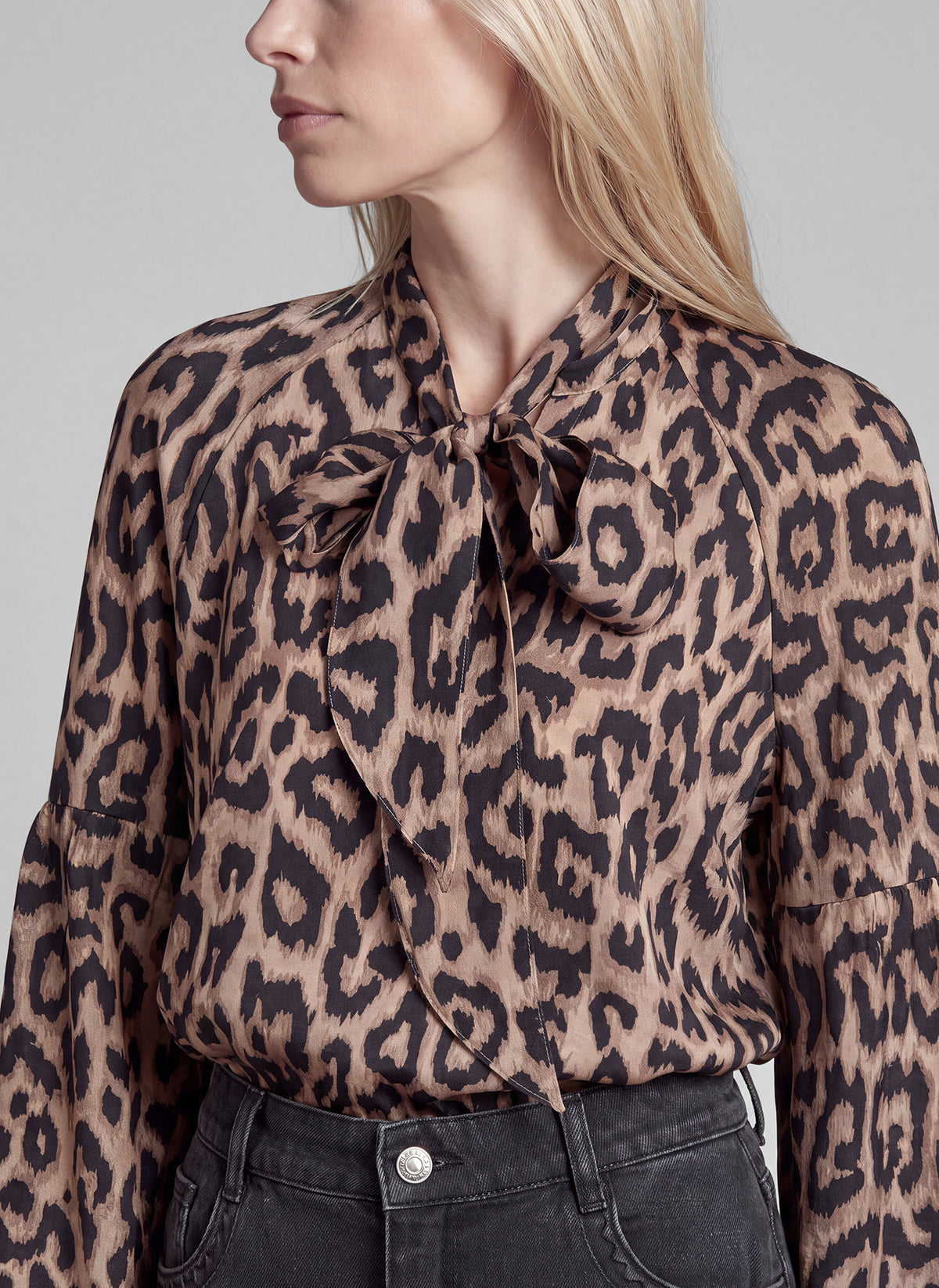 Rabe 57-123102 Leopard Blouse Taupe