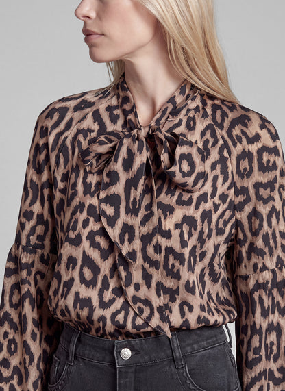 Rabe 57-123102 Leopard Blouse Taupe