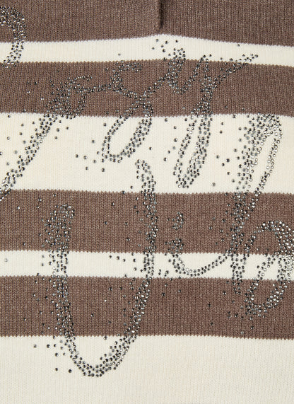 Rabe 57-123644 Striped Pullover Taupe