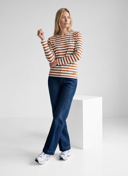 Rabe 57-121350 Striped Top Brown