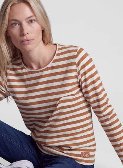 Rabe 57-121350 Striped Top Brown