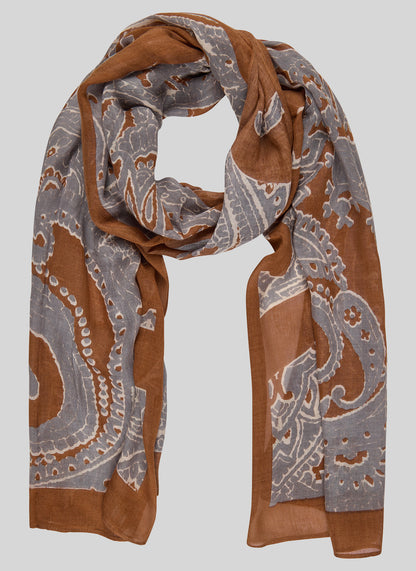 Rabe 57-121941 Scarf Brown Print