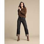 Red Button Kim Overdye Trousers Browntinted