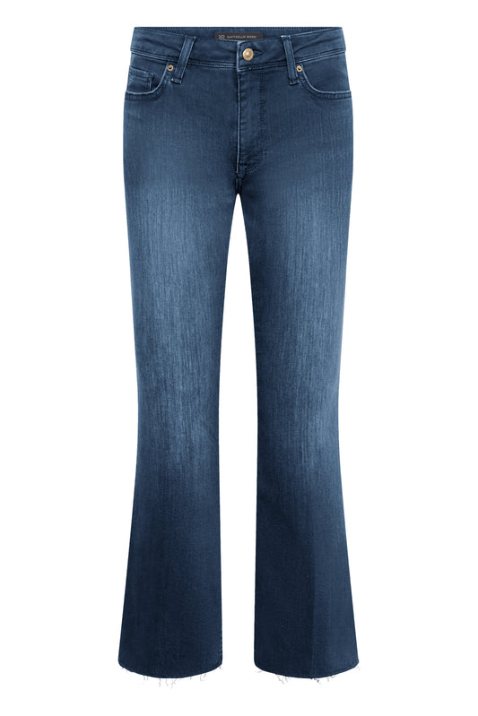 Raffaello Rossi Vic 6/8 Cropped Ring Stretch Jeans Dark Blue