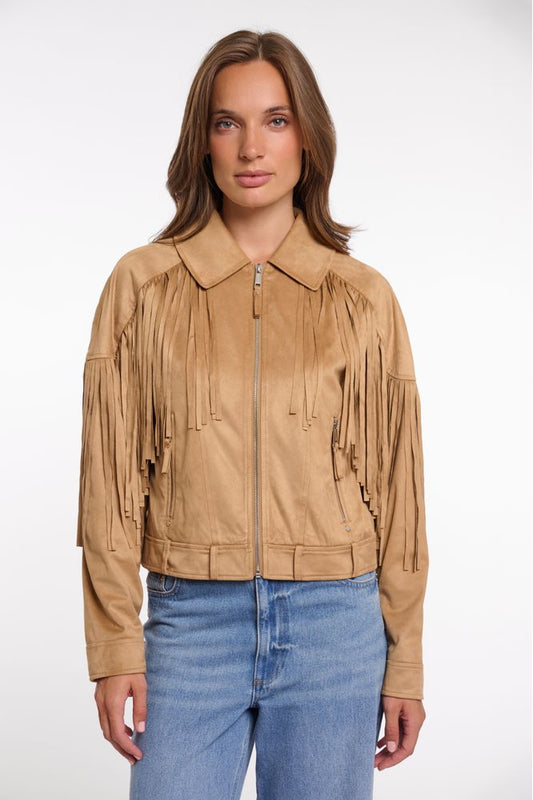 Rino & Pelle Ravenna Fringe Jacket Burlywood