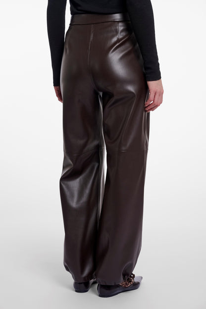Rino & Pelle Khaoula Faux Leather Trousers Peated